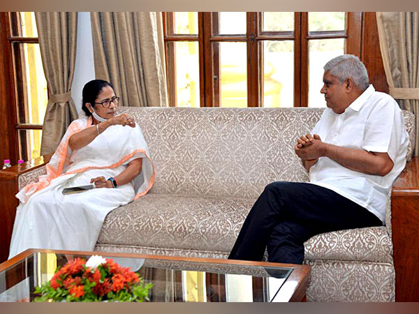 CM Mamata Banerjee with Governor Jagdeep Dhankhar (File Photo/ANI)