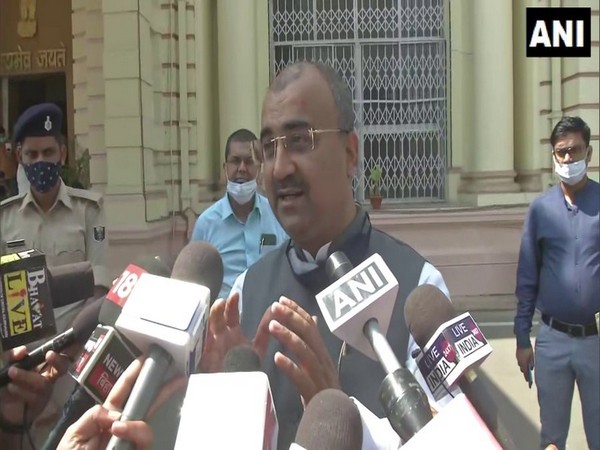 Bihar Health Minister Mangal Pandey speaking to media on Wednesday. (Photo/ ANI)