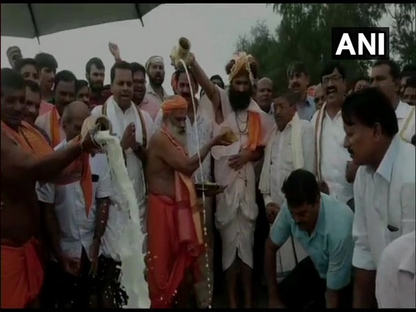 Visuals from 'Samudra Puja' in Mangluru, Karnataka.