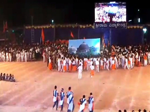 A visual from the play in school where Babri Masjid poster was brought down in Mangaluru, Karnataka. 