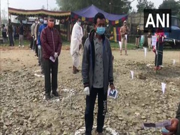 A visual from outside polling booth in Manipur