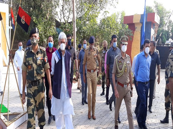 Jammu and Kashmir Lieutenant Governor Manoj Sinha on Wednesday visited border outpost of BSF at Hiranagar sector in Kathua district.