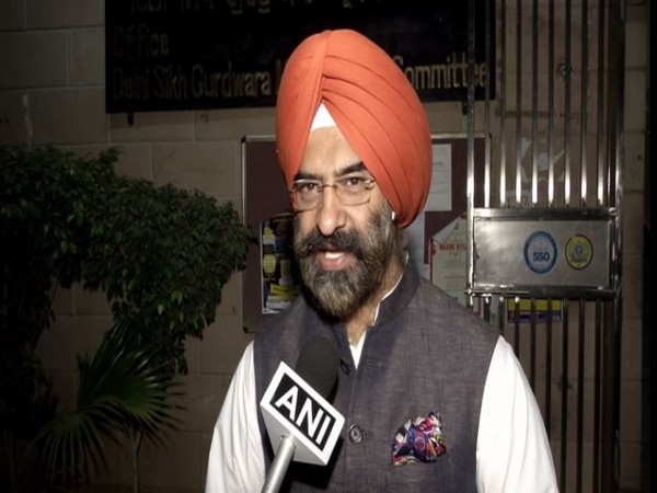 Manjinder Singh Sirsa speaking to ANI in New Delhi. Photo/ANI