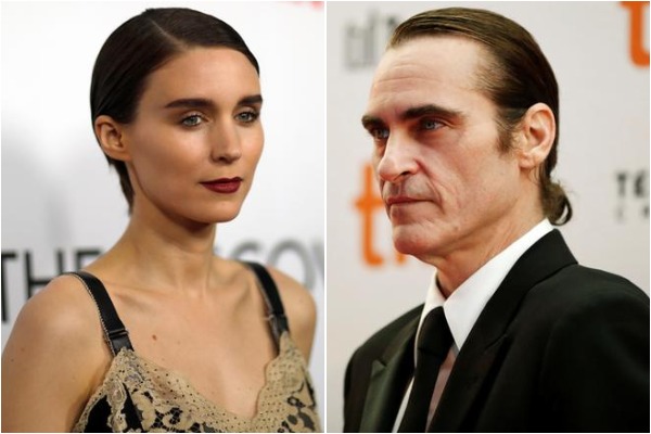 Rooney Mara and Joaquin Phoenix 