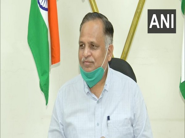 Delhi Health Minister Satyendar Jain speaking to ANI on Sunday. [Photo/ANI]