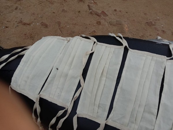 The face masks made by the CDTP wing of the college in Patiala. 