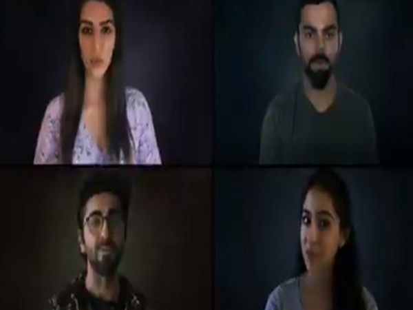 Actors Kriti Sanon, Ayushmann Khurrana, Sara Ali Khan and cricketer Virat Kohli (Image Source: Twitter)