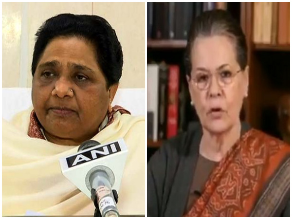 BSP chief Mayawati and UPA chairperson Sonia Gandhi . File Photo/ANI