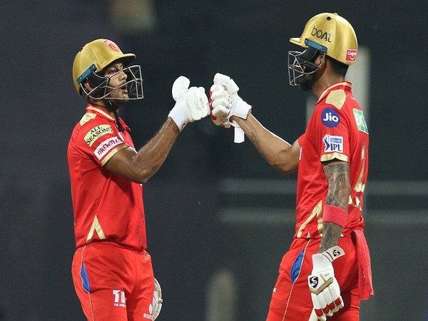 Punjab Kings batsmen Mayank Agarwal and  KL Rahul (Image: BCCI/IPL)