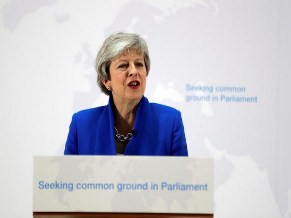UK PM Theresa May during the presser on May 21. Photo/Reuters