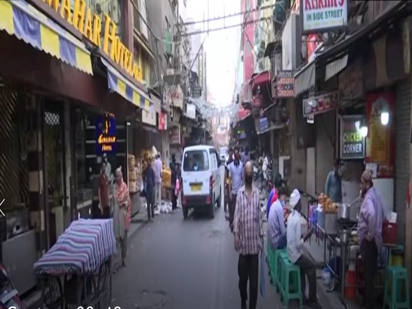 Visual from Delhi's Jama Masjid area on Thursday. (Photo/ANI)