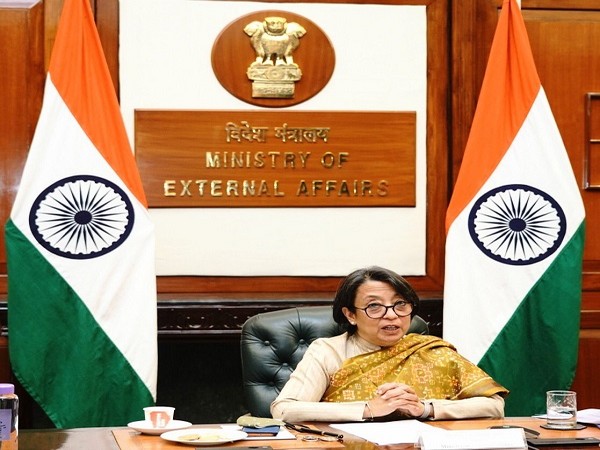 Riva Ganguly Das, Secretary (East), Ministry of External Affairs at the meeting. (Photo Credit: Twitter/ Anurag Srivastava)
