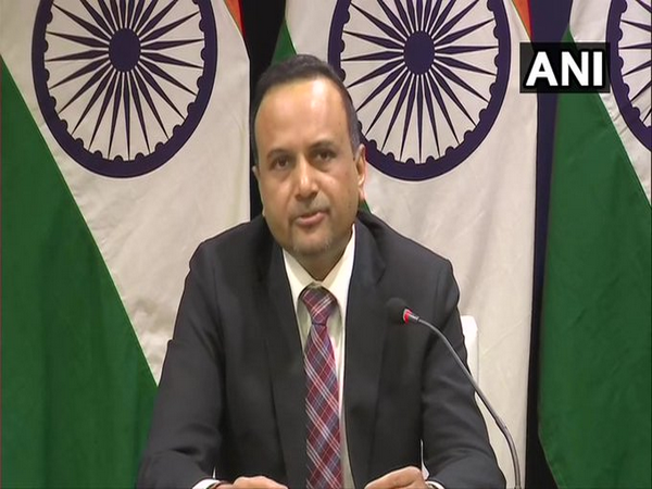 MEA spokesperson Anurag Srivastava speaks during virtual press briefing on Thursday. (Photo/ANI)