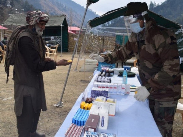 A visual from the medical camp in Chhatru, Shergwari on Saturday. (Pic: PRO Defence Jammu)