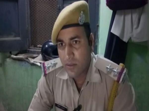 SHO Dinesh Meena talking to ANI on Sunday 