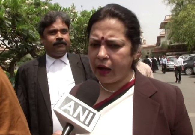 BJP leader Meenakshi Lekhi speaking to ANI on Friday in New Delhi (Photo/ANI)