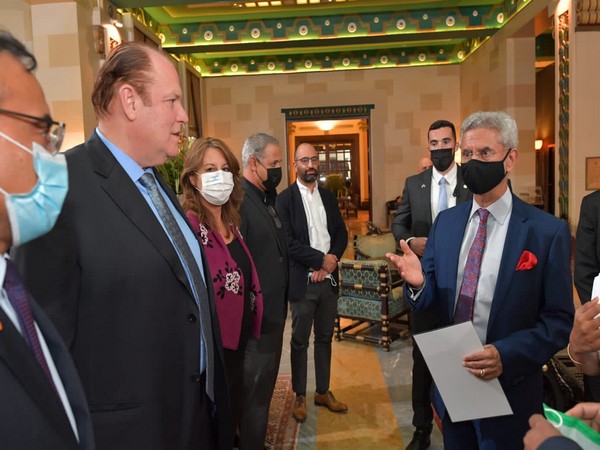 External Affairs Minister (EAM) S Jaishankar on Sunday met with members of Israeli chambers of commerce.