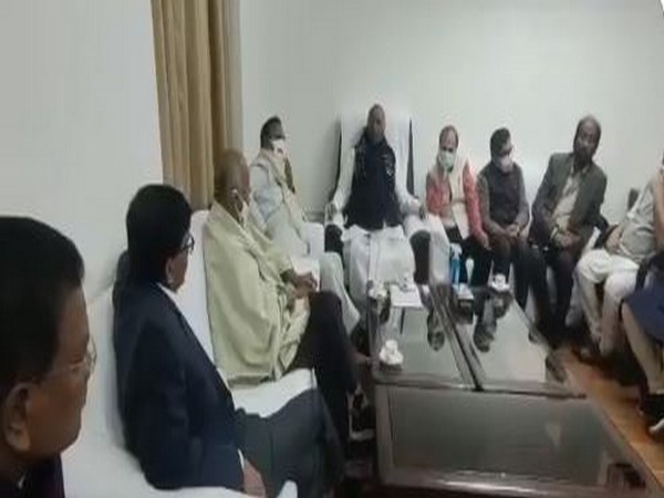 Opposition leaders hold a meeting at the chamber of LoP in RS (Photo/ ANI)