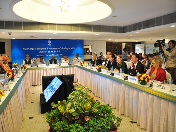 Ambassadors and diplomats of various countries participated in an event on water impact initiatives.