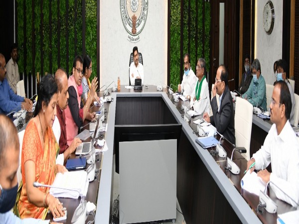 A visual from the review meeting. (Photo/ANI) 