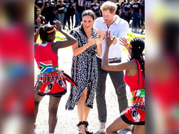 Meghan Markle and Prince Harry interacting with the people of South Africa (Image courtesy: Instagram)