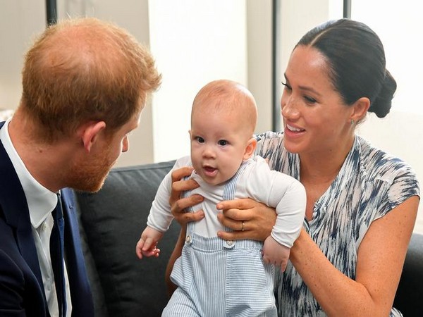 Prince Harry and Meghan Markle with their son Archie Harrison