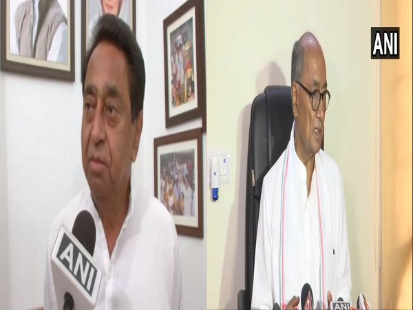 Madhya Pradesh Chief Minister Kamal Nath (left) and Congress leader Digvijaya Singh (File Photo)