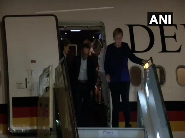 German Chancellor Angela Merkel arrived in New Delhi on Thursday.