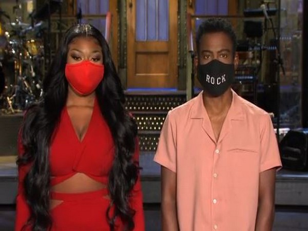 Megan Thee Stallion and Chris Rock at 'SNL' sets (Image courtesy: Instagram)