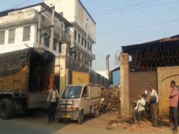 Visual of the factory which was raided by UPPCB in Moradabad on Monday. Photo/ANI