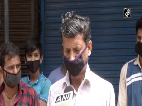 A migrant worker speaking to ANI in New Delhi on Wednesday. 