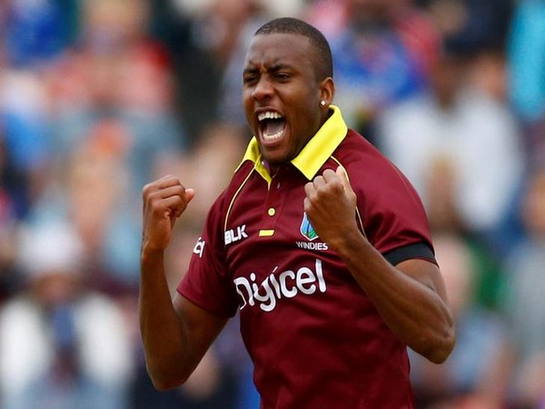 West Indies bowler Miguel Cummins