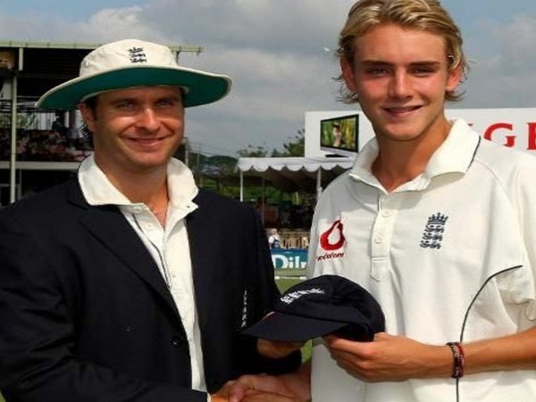 Former England skipper Michael Vaughan and Stuart Broad (Image: Michael Vaughan's Instagram)