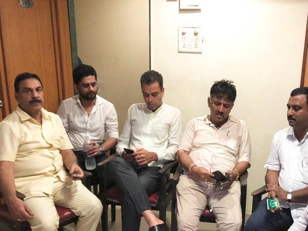 Congress Milind Deora and D K Shivakumar confined at rest house in Mumbai on Wednesday  