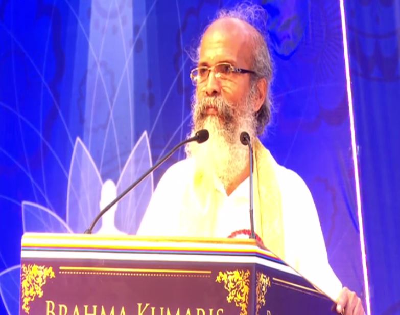 Union Minister Pratap Chandra Sarangi speaking at an event in Rajasthan's Sirohi on Monday. Photo/ANI