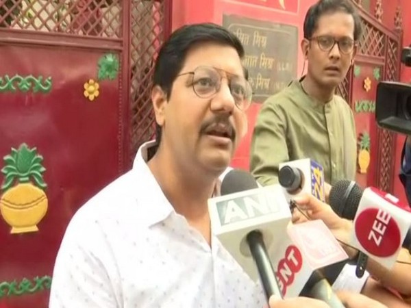 Abhijaat Mishra, relative of Ashish Mishra speaking to reporters on Friday. (Photo/ ANI)