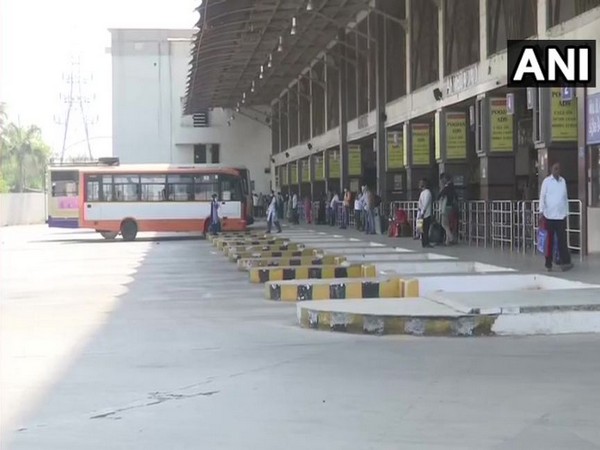 Ahmedabad's Ranip Bus Terminal witnesses few people day before 'Janta Curfew'  Photo/ ANI