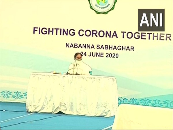 West Bengal Chief Minister Mamata Banerjee attending an all-party meeting at Nabanna on Wednesday.