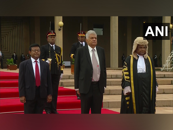President Ranil Wickremesinghe during the inauguration new session of Parliament