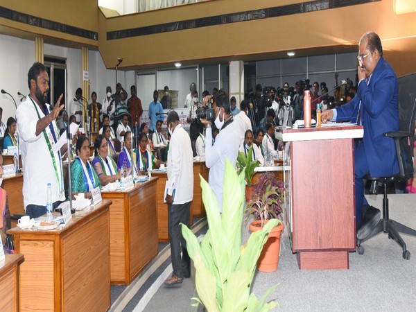 Visuals from the swearing-in ceremony (Photo/ANI)