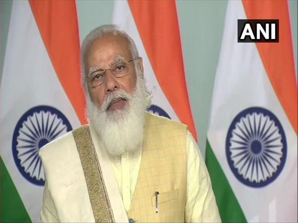Prime Minister Narendra Modi during an event in Bahraich, UP on Tuesday.