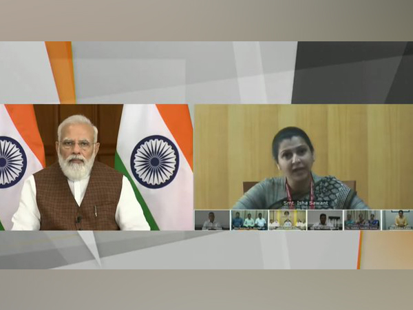 Prime Minister Narendra Modi interacting with beneficiaries of 'Aatmanirbhar Bharat Swayampurna Goa' programme on Saturday (Photo/ANI)