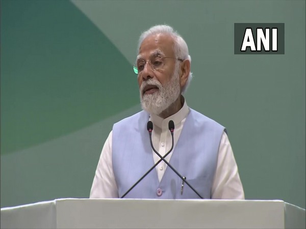 Prime Minister Narendra Modi at the Global AYUSH Investment and Innovation Summit in Gandhinagar. 