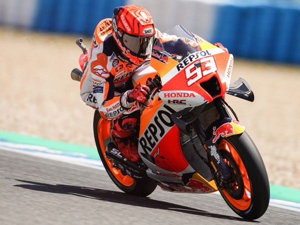 Honda rider Marc Marquez in action during Spanish Moto GP (Image: Honda media)
