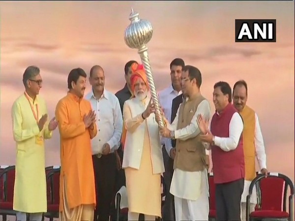 Prime Minister Narendra Modi attending Dussehara celebrations in Dwarka, New Delhi on Tuesday. 