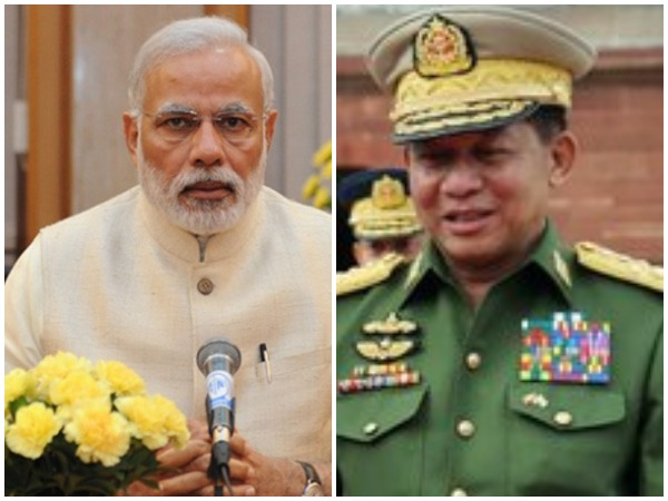 Prime Minister Narendra Modi (L), Commander-in-Chief of the Myanmar Armed Forces Senior General Min Aung Hlaing (R) (representative image)
