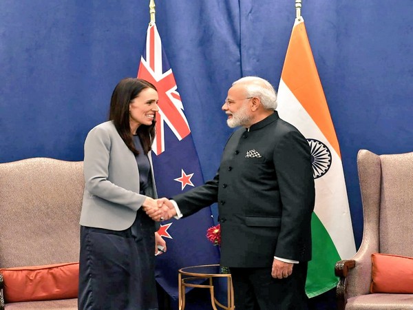 Prime Minister Narendra Modi and his New Zealand counterpart Jacinda Ardern in New York. Photo/Twitter
