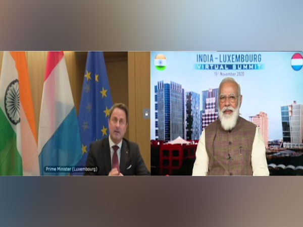 Luxembourg Prime Minister Xavier Bettel and Prime Minister Narendra Modi
