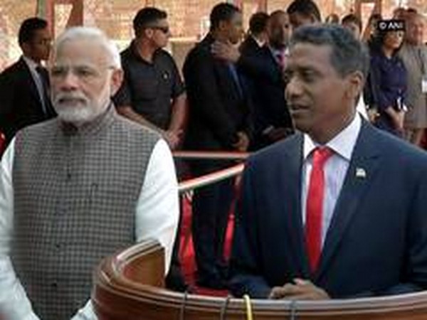 Seychelles President Danny Faure and Prime Minister Narendra Modi