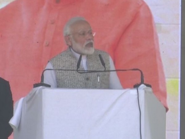 PM Narendra Modi addressing a rally in Varanasi on Sunday